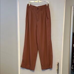 Madewell Wide-Leg Pants in Rust